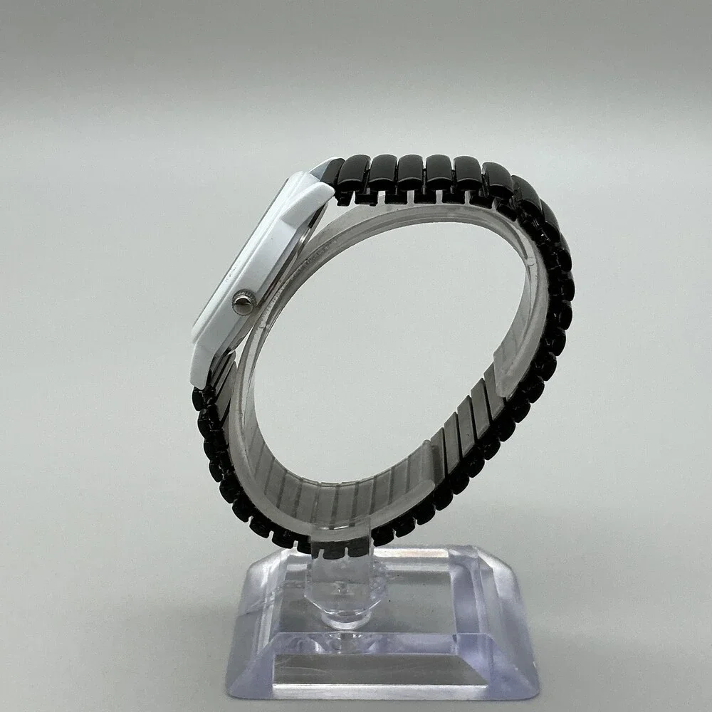 The Dali Museum Womens Watch 34mm Black Spiral Dial Stretch Band in Box